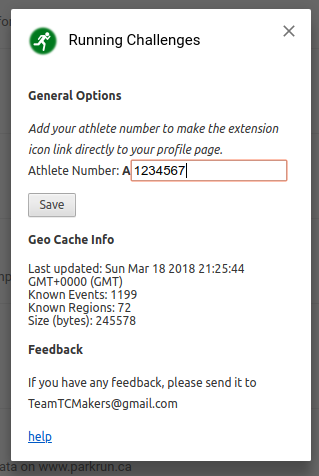 Enter your athlete number
